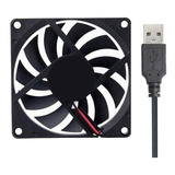 Ventilador Usb Cuadrado Base 5v Enfriadora 8 X 8 Cms