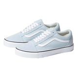 Vans Old Skool Baby Blue/true White Nuevo Original