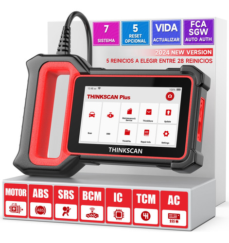 Escáner Obd2 Thinkcar Thinkscan Plus S7 Tcm/etc/immo/tpms