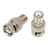 Adaptador Bnc Macho / F Hembra (75 Ohms) - Bajo Ruido Iu