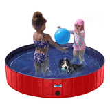 V-hanver Piscina Plegable Para Perros Y Cachorros, De Pvc Re