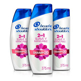  Shampoo Head & Shoulders Suave Y Manejable 3 Uds De 375 Ml