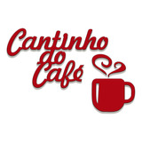 Cantinho Do Café Café Decoração Mdf 6mm Vermelho