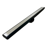 Ralo Linear 5x70 Preto Seca Piso Sifonado Inox Oculto Polido