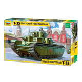 T-35 Tanque Soviético Ww2 By Zvezda # 3667  1/35 