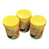 Alimento En Hojuelas Para Peces Tropicales Super Flakes 3 Pz
