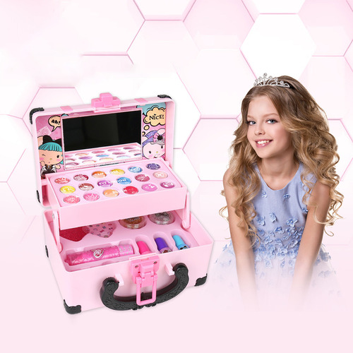 Kit De Maquillaje O Kids Puzzle Toys Para Niñas, Lavable, Pr