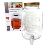 Dispenser Vidrio Canilla Vertedora 4lt Candy Bar Juguera Bz3