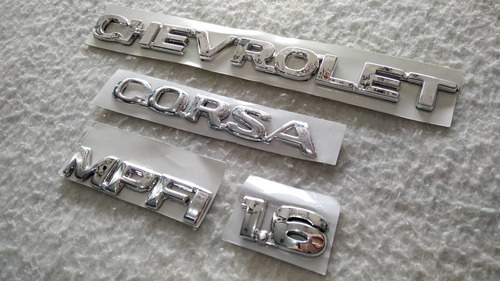 Kit Emblema Chevrolet Corsa Speed 5 Piezas Foto 2
