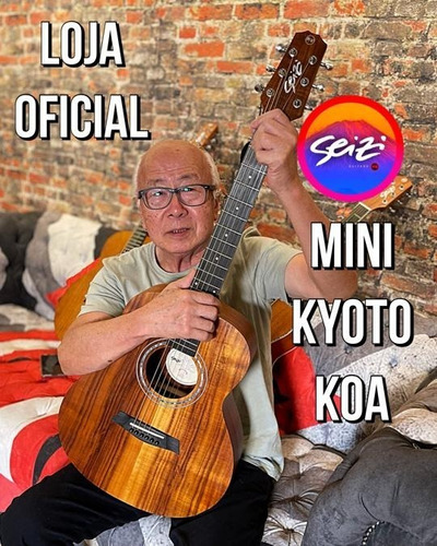 Violão Seizi Mini Kyoto Koa Com Bag Orientação Da Mão Destro