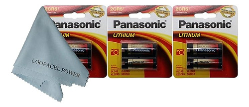 Bateria Cilindrica De Litio Panasonic 2cr5 6-volt Pack 3