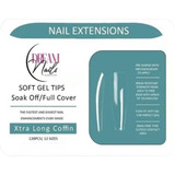 Tips Soft Gel - Xtra Long Coffin - Dream Nails (120pcs)