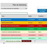 Cf Plantilla De Excel Para Planificar Proyectos De Marketing