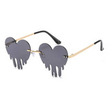 Enthyi Gafas De Sol Con Forma De Corazón Goteando Para Derre