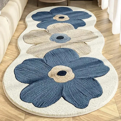 Alfombra Antideslizante De Felpa De Alta Calidad 40x60 Cm 60 Cm 4 Cm Azul