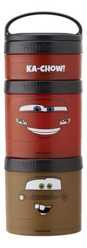 Whiskware Contenedor Apilable Snack, 2 1/3 Tazas, Cars Light