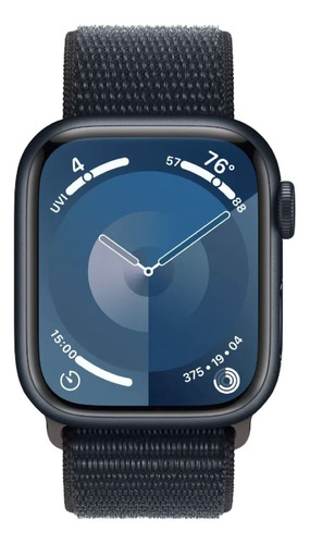 Apple Watch Series 9 Gps + Cellular  Caixa Meia-noite De Alumínio  41 Mm  Pulseira Loop Esportiva Meia-noite
