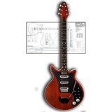Plano Para Luthier Red Special Original (a Escala Real)