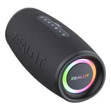 Caixa Som Portatil Potente Zealot Com Jogo Luz Rgb Bluetooth