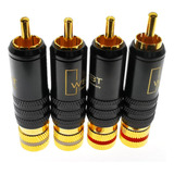 Enchufe Rca Wbt-0144 Chapado En Oro, Conector Rca Para Audio