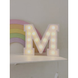 Letras Corpóreas De Madera 20cm Con Luz Led (x Unidad)