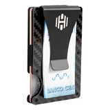 Billetera Tarjetero Hombre Hardley Proteccion Rfid + Clip Color Carbon Fiber