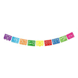 Fiesta Mexicana Banner Guirnalda Papel Picado Banner