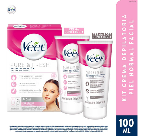 Kit De Depilacion Veet Pure & Fresh Piel Normal