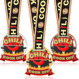 Equsion Juego De 3 Medallas De Trofeos De Premios Chili Cook