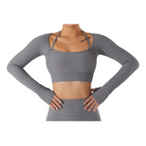 Ropa Deportiva Para Mujer, Camiseta De Yoga Para Mujer, Mang