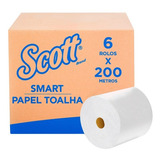 Papel Toalha Scott Smart Folha Simples Rolo 6 X 200m Kimber 