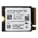 Unidad De Estado Sólido Wd Sn740 1tb 2230 Nvme Pcie4.0x4 .