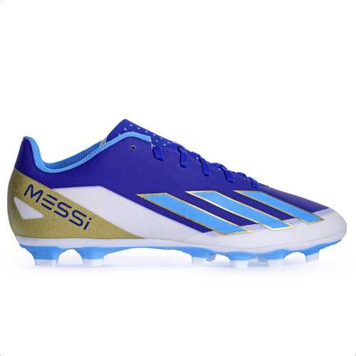 Chuteira adidas Campo X Crazyfast Messi Club Azul Masculina
