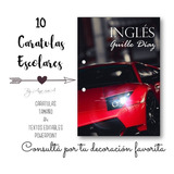 Caratulas Imprimibles Tamaño A4 Autos #3 Textos Editables