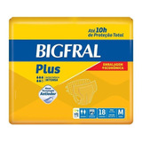 Fralda Geriátrica Bigfral Plus Pacote Média C/ 18 Unidades