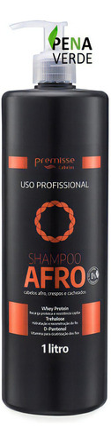  Shampoo Afro Uso Profissional 1l Premisse Cabelos Crespos