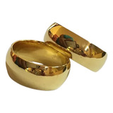 Anillos De Boda  Par En Oro Laminado De 22 Kilates C/grabado