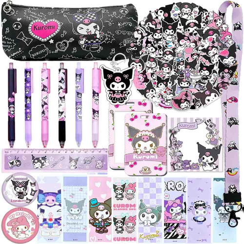 Suministros Escolares De Kuromi Y My Melody, Juego De R...