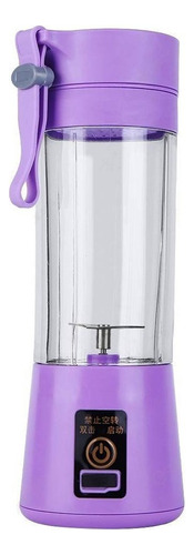 Licuadora Portátil Genérica Portátil Hm-03 380 L Violeta Con Vaso De Plástico 110v/220v