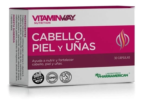 Vitamin Way Nutre Fortalece Cabello Piel Y Uñas X30 Capsulas