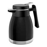 Bule Termico Inox Garrafa De Cafe Euro 1,2l Cor Preto