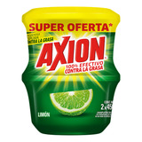 Lavaplatos Axión En Crema Limón 450 Gr X 2 Und