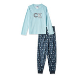 Pijama Calvin Klein Azul Para Niño Rz1131 - 705