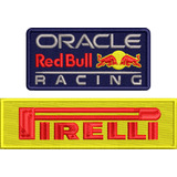 Parche Bordado Red Bull + Pirelli De (14cm)