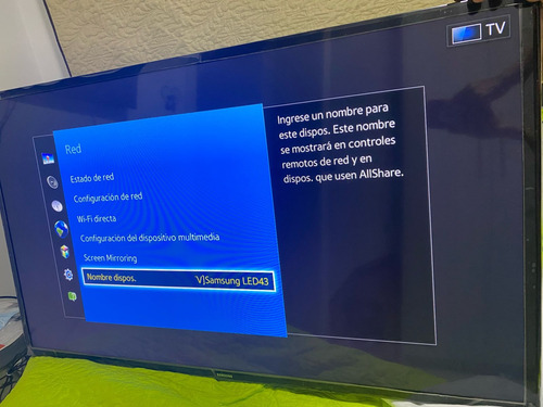 Vendo Televisor Samsung Smart Tv Modelo Un43j5200dkxzl