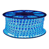 Manguera Tira Led Plana 25mt Exterior Luz Azul Oferta