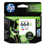 Tinta Hp 664xl F6v30al Color Tricolor Alto Rendimiento