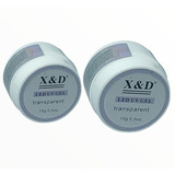 Kit 2 Gel  Xed Alongamento Unha 15gr Led Uv  Transparente