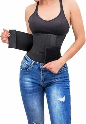 Faja De 3 Velcros Mujer Moldeadora Reductora Talle Alto 25cm