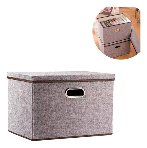 Caja Organizadora Con Tapa Plegable Almacenamiento Hogar